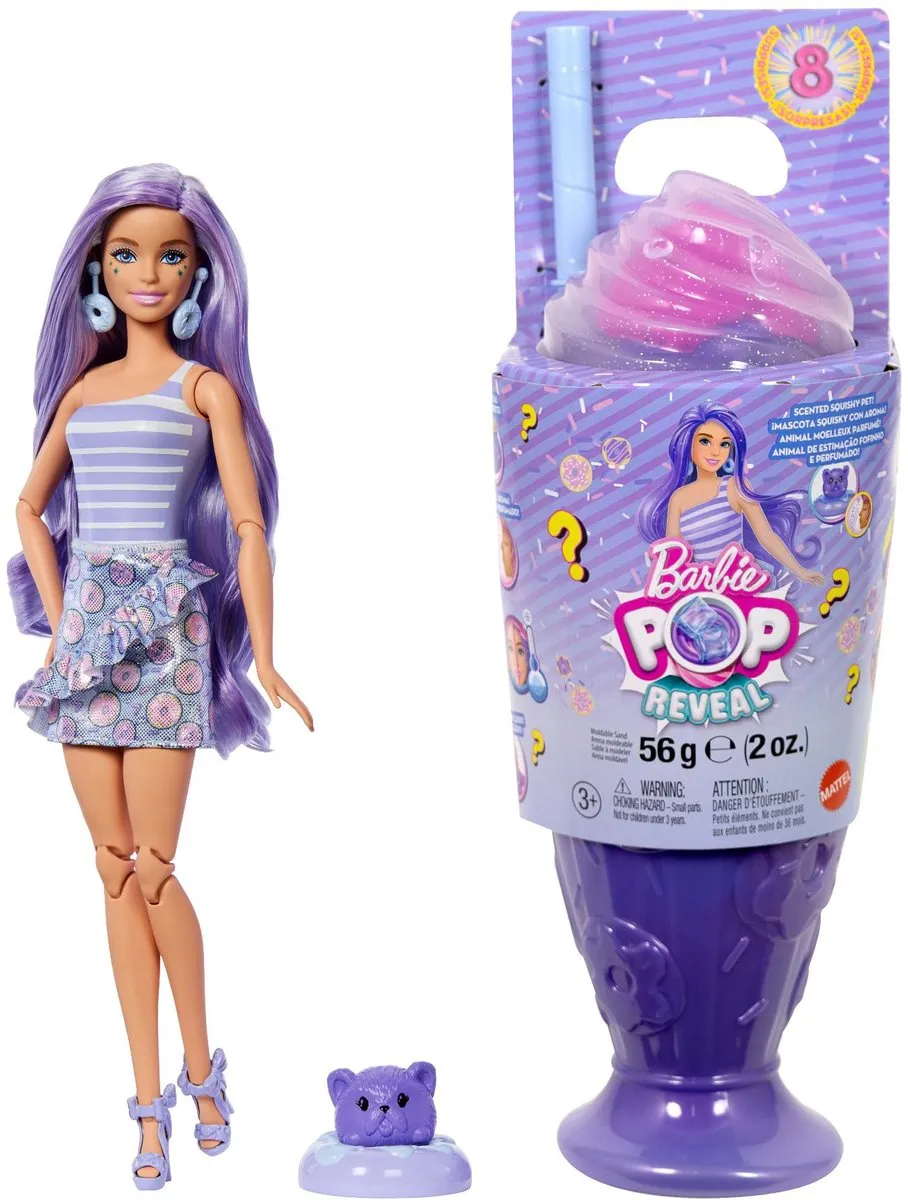 Barbie Pop Reveal Donut Dromen Modepop JFY60 - Paars