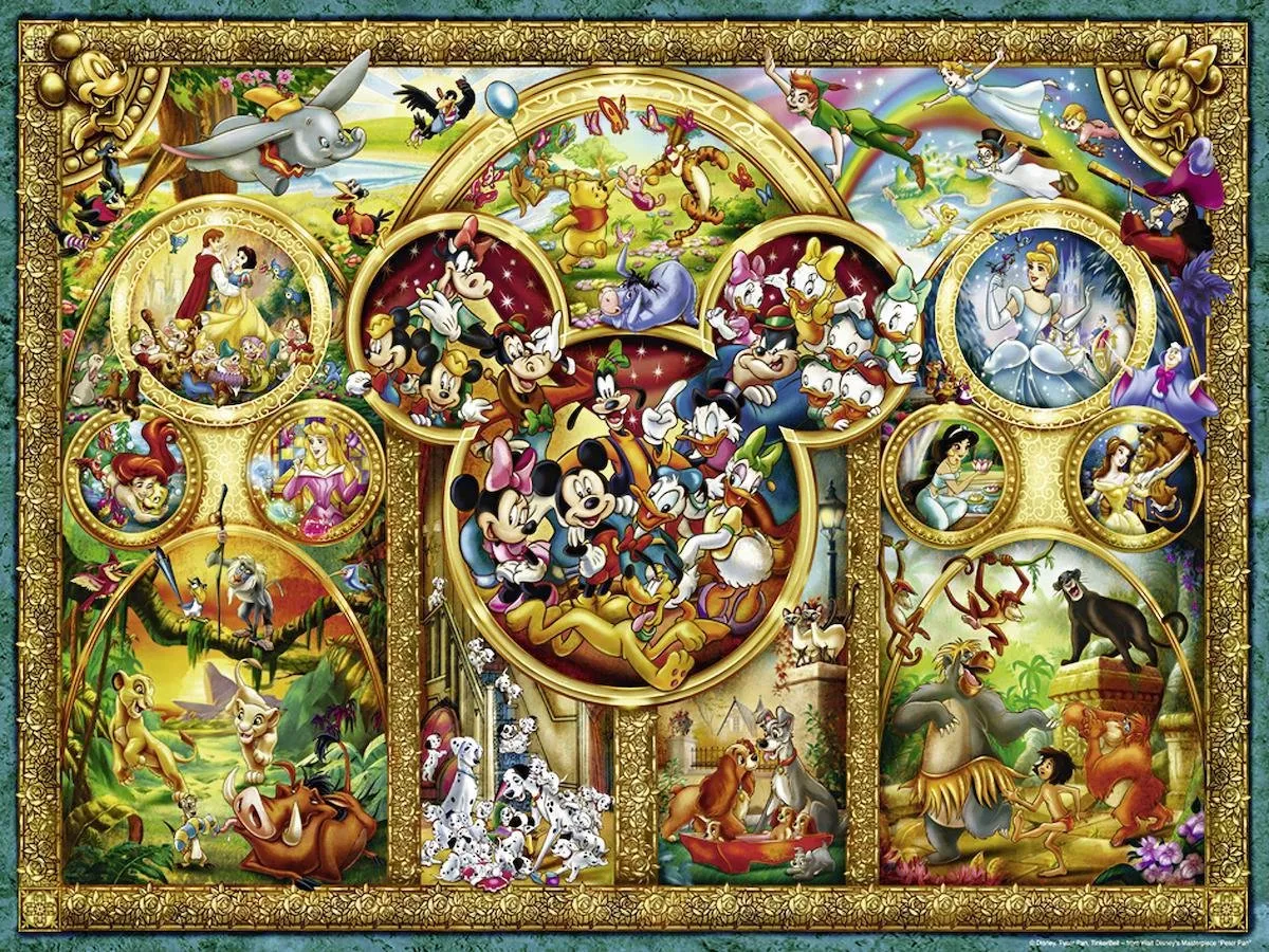 Ravensburger Disney Mooiste Thema's Legpuzzel 1000 Stuks - Multicolor