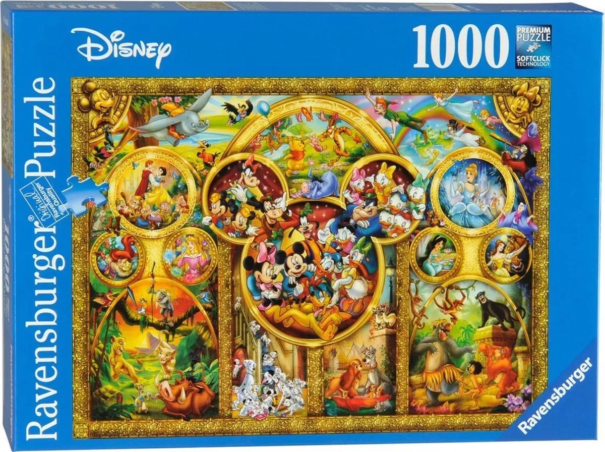 Ravensburger Disney Mooiste Thema's Legpuzzel 1000 Stuks