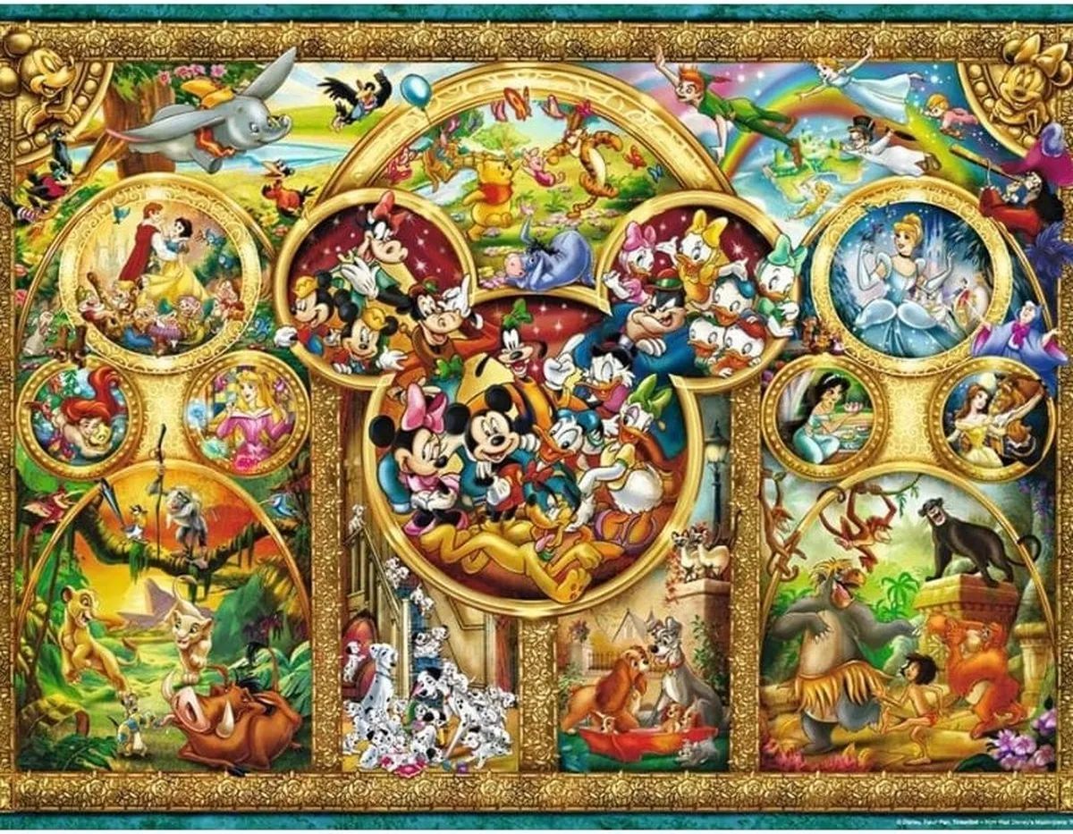 Ravensburger Disney Mooiste Thema's Legpuzzel 1000 Stuks - Multicolor