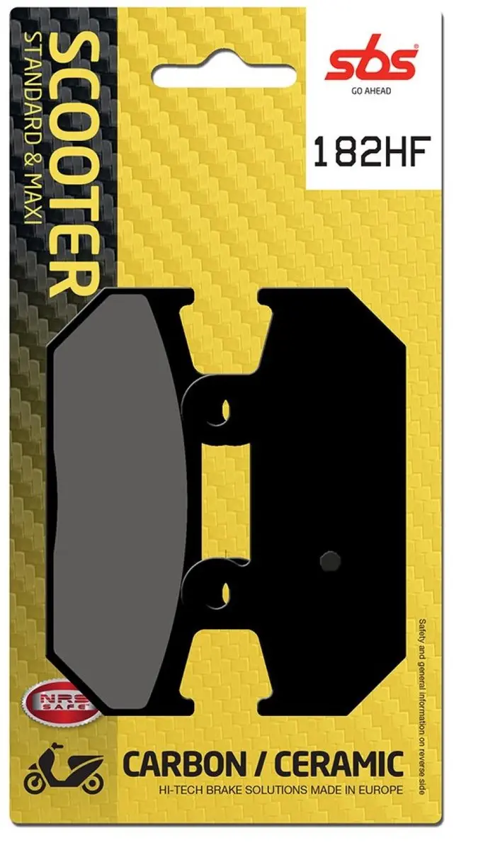 Plaquette de frein SBS pour scooter Suzuki 400 An Burgman 2007 à 2009 182HF Neu