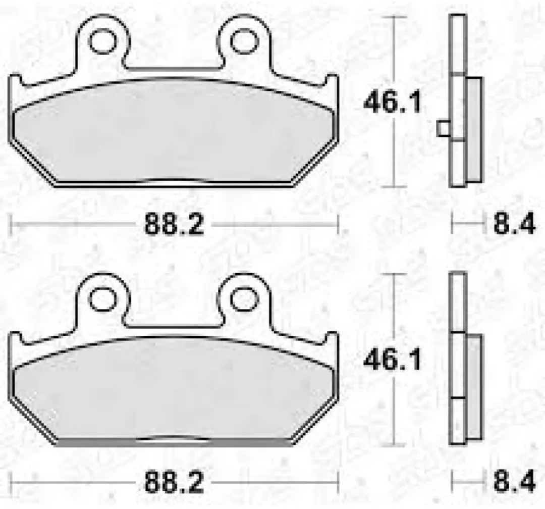 Plaquette de frein SBS pour scooter Suzuki 400 An Burgman 2007 à 2009 182HF Neuf - afbeelding 3 van 3