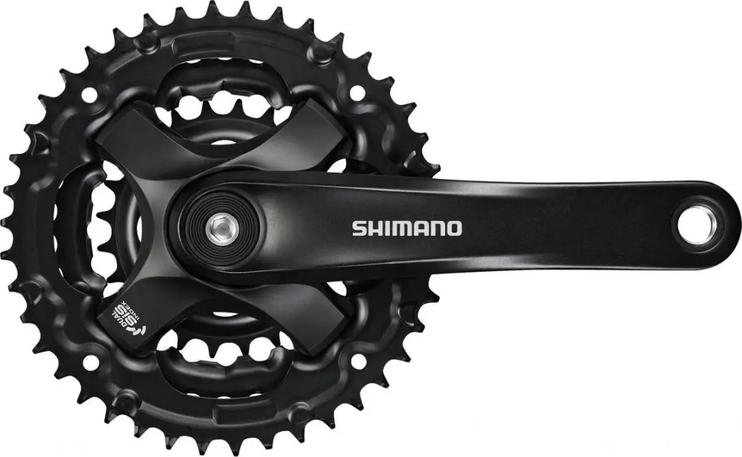 Shimano Tourney FC-TY501 Crankstel 8-speed - 48/38/28T - 170mm - Zwart - afbeelding 2 van 6