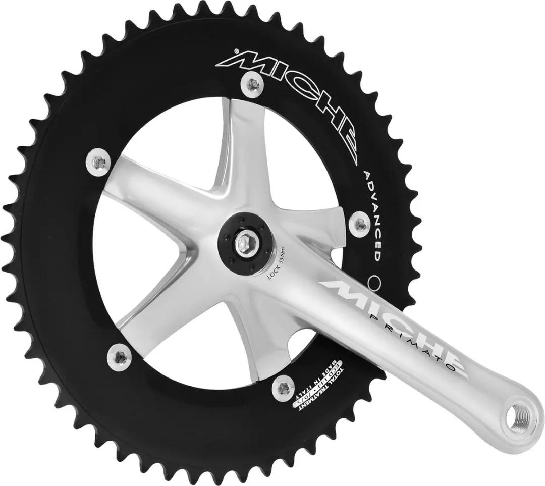 Miche Crankset Pista Advanced 175 Mm 52t Zilver