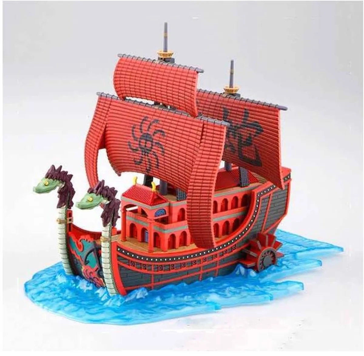 Bandai One Piece Grand Ship Collection Kuja Pirates Ship - Modelbouwpakket - Zwart/Rood