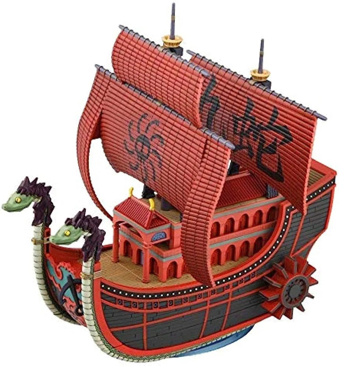 Bandai One Piece Grand Ship Collection Kuja Pirates Ship - Modelbouwpakket - Zwart/Rood