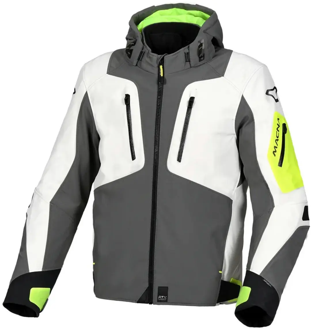 Macna Angle Textile Waterproof Jas Grijs Geel