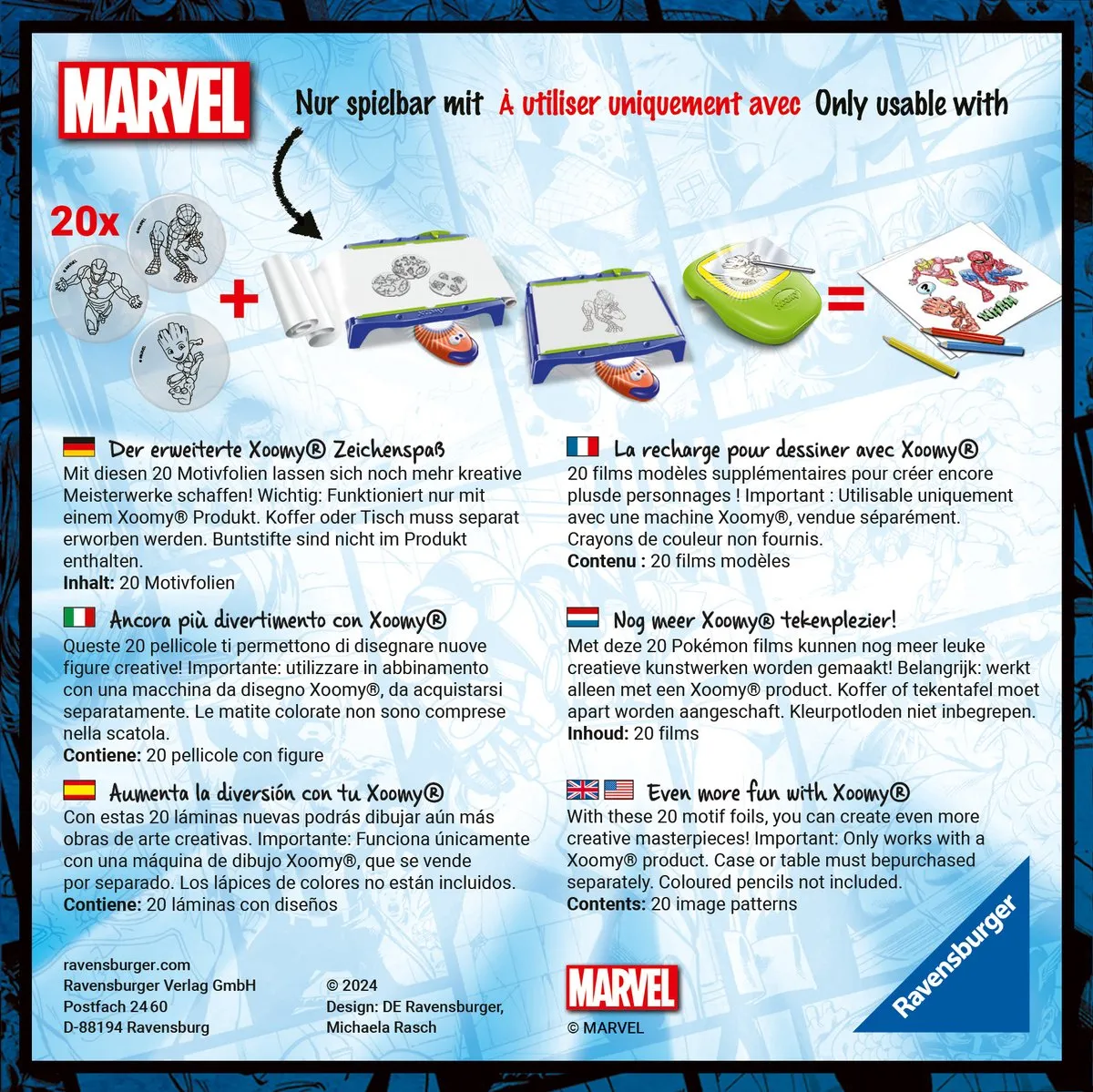 Ravensburger Xoomy Uitbreidingsset Marvel - Multicolor