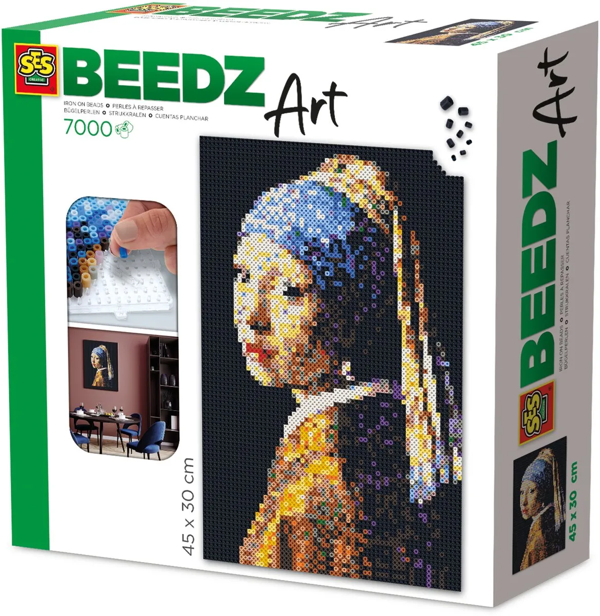 SES Creative Beedz Art Meisje met de Parel Strijkkralen - 7000 Stuks