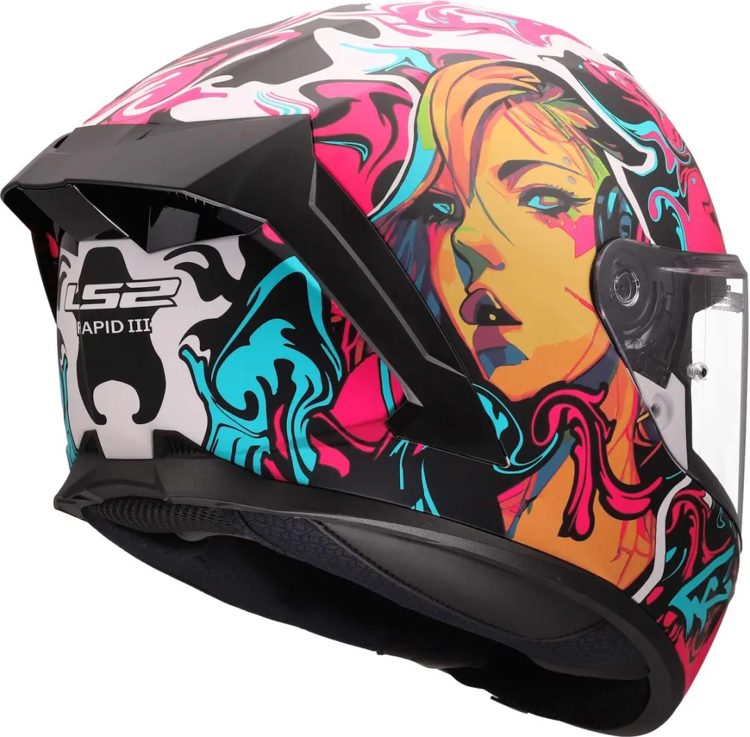 LS2 FF820 Rapid III Cyberg Helm - XS Happy Dreams