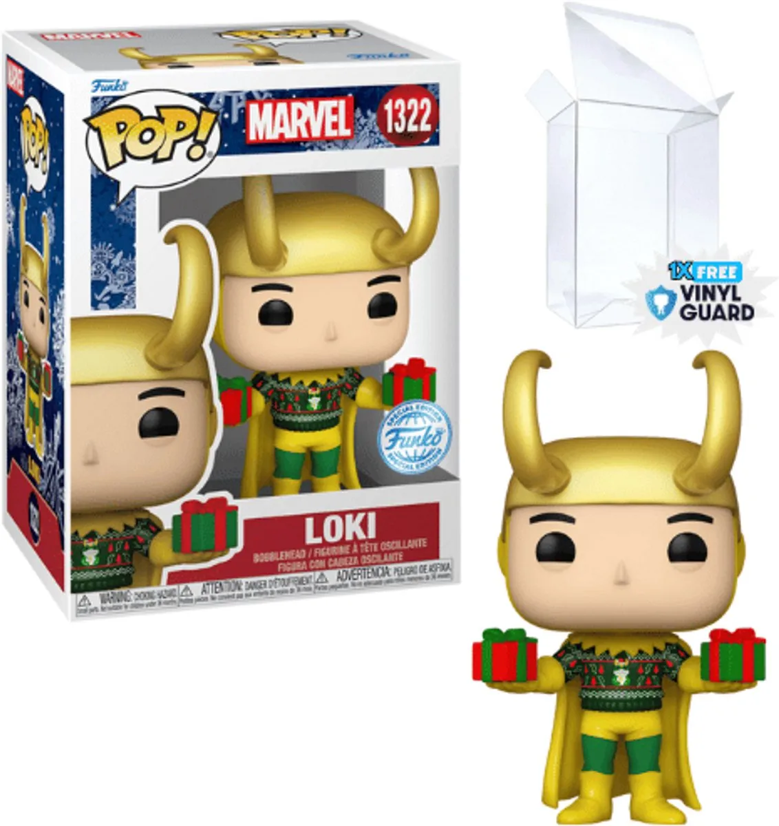 Funko Pop! Marvel Loki Holiday Sweater Metallic - 77448