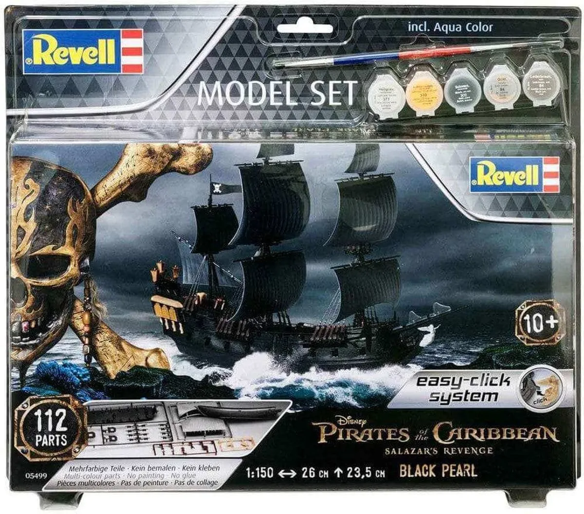 Revell 05499 Black Pearl Piratenboot Modelbouwpakket - 1:150