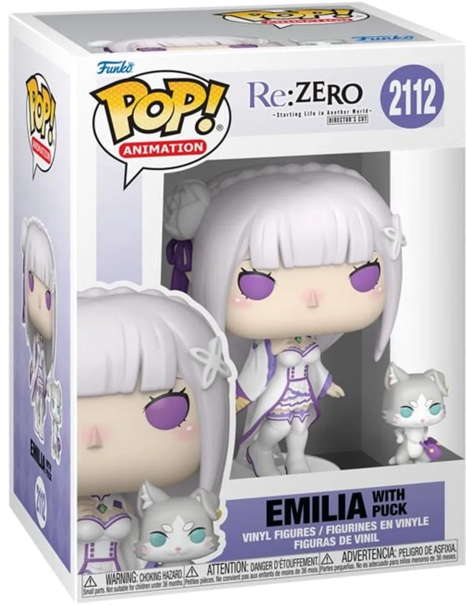Funko Pop! Re:Zero Emilia met Puck - 2112