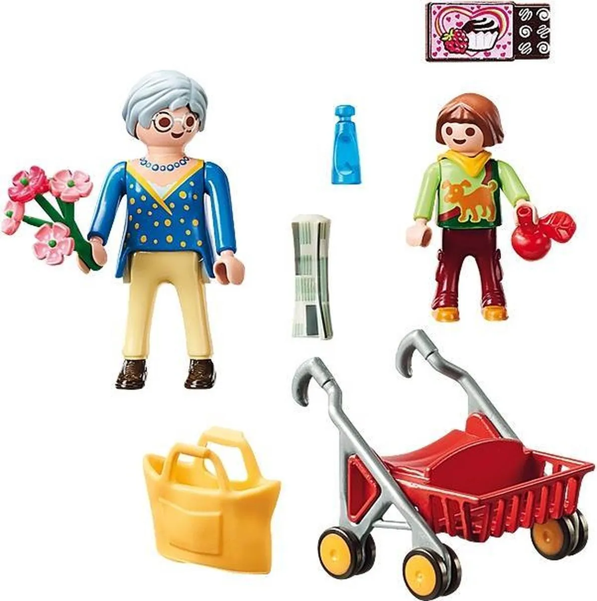 Playmobil City Life Oma met Rollator 70194 - Multicolor