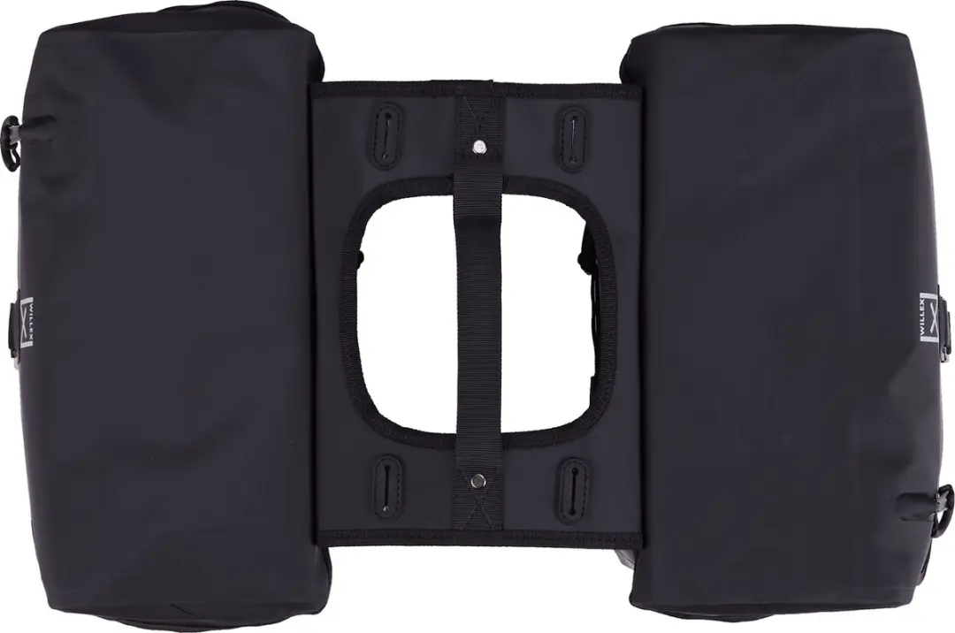 Willex Roubaix Dubbele Fietstas 28L - Matzwart - Laptop