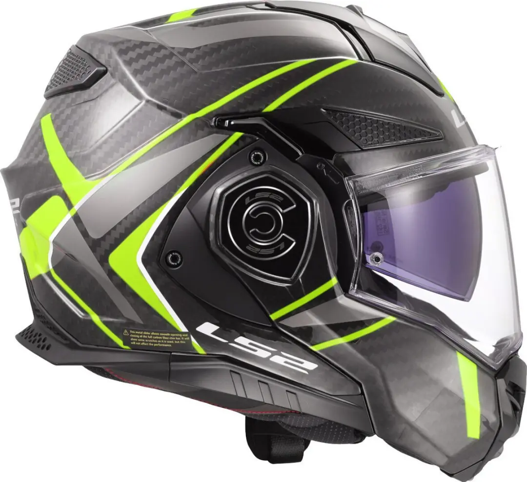 LS2 FF901 Advant X C Future II H-V Systeemhelm - L - Geel