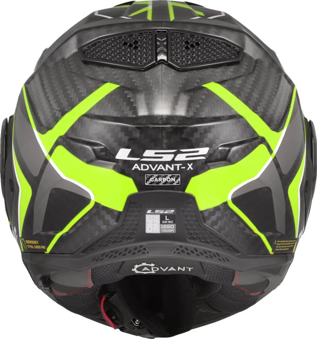 LS2 FF901 Advant X C Future II H-V Systeemhelm - L - Geel