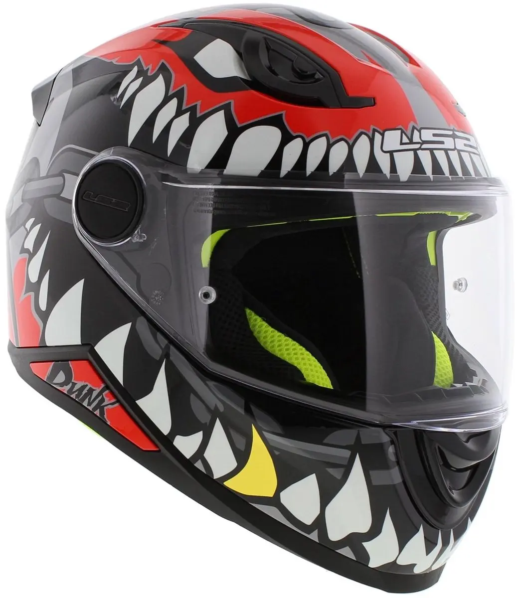 LS2 FF812 Kid Punk Kinder Integraalhelm - Grijs/Rood