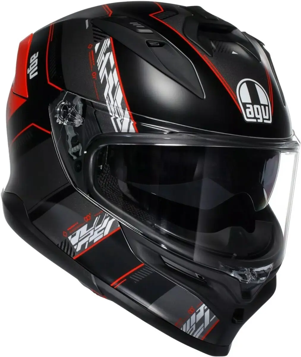 AGV K7 Kyber Zwart Rood Integraalhelm