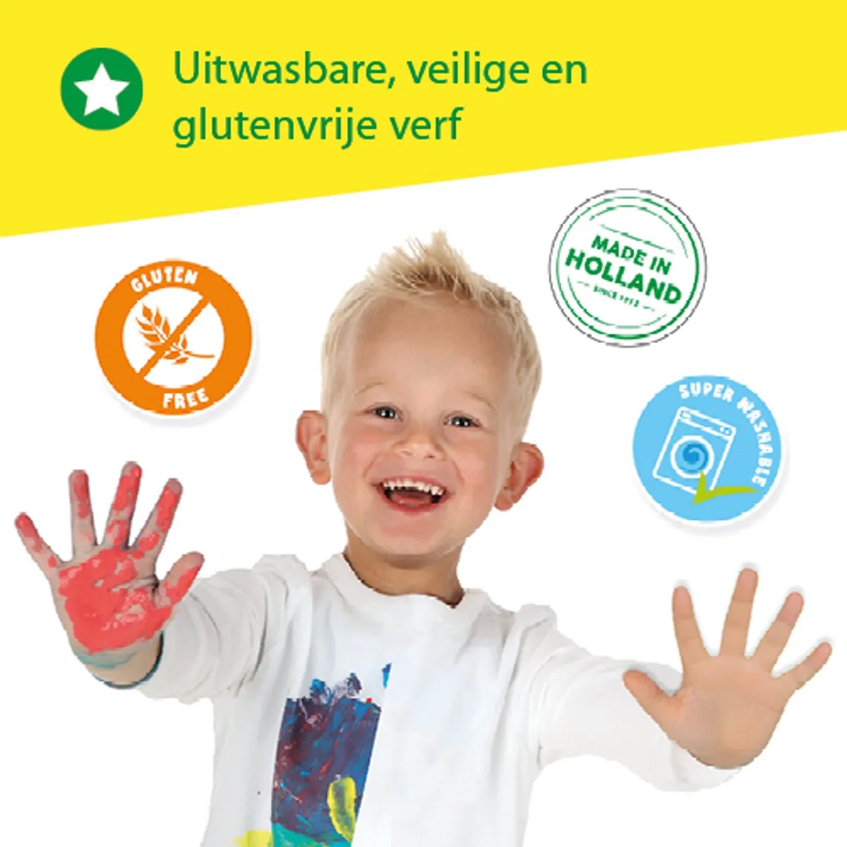 SES Creative My First Vingerverf Dieren - 8 Kaarten met Stickers
