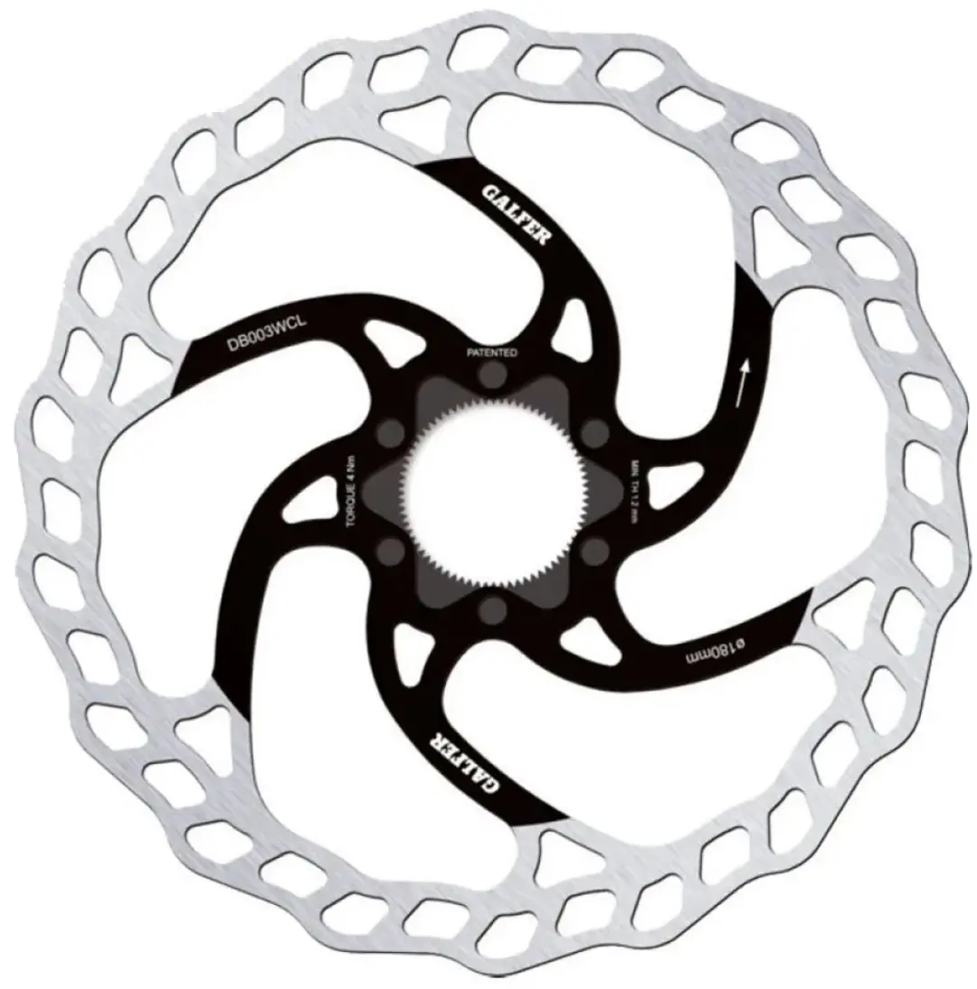 Galfer MTB Wave CL Disc Remschijf 160mm - Zilver