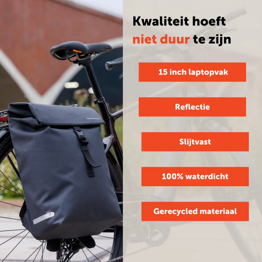 New Looxs Hamar Backpack Fietsrugzak 20L - Antraciet