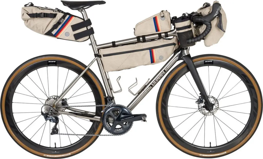 AGU Bikepacking Tube Frametas Venture Fietstas - 5,5L - Beige