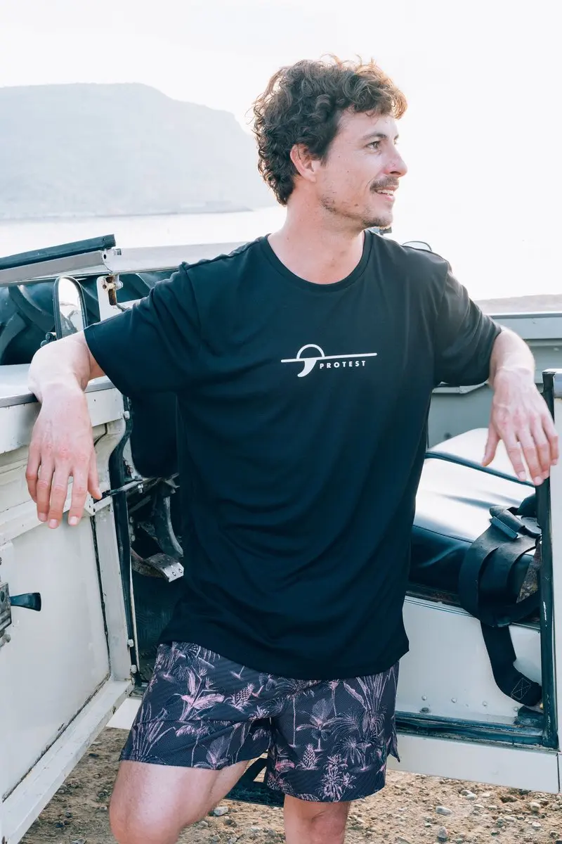 Protest Prtlegundi Surfshirt Heren - L - True Black - afbeelding 5 van 6