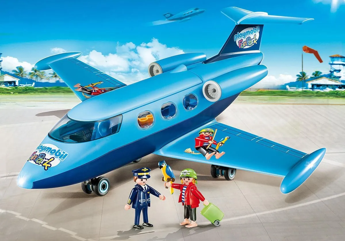 Playmobil Vliegtuig Fun Park 9366 - Blauw
