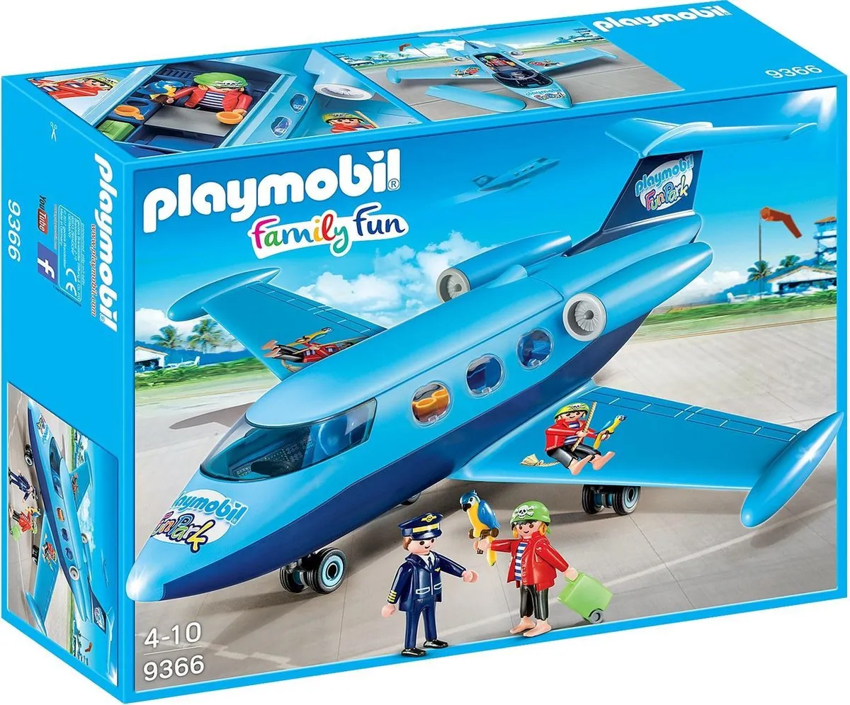 Playmobil Vliegtuig Fun Park 9366 - Blauw