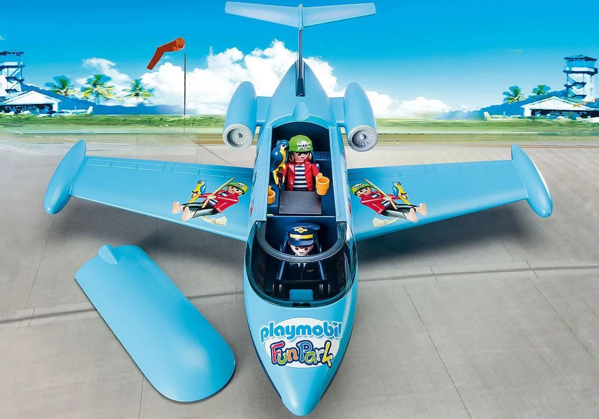 Playmobil Vliegtuig Fun Park 9366 - Blauw