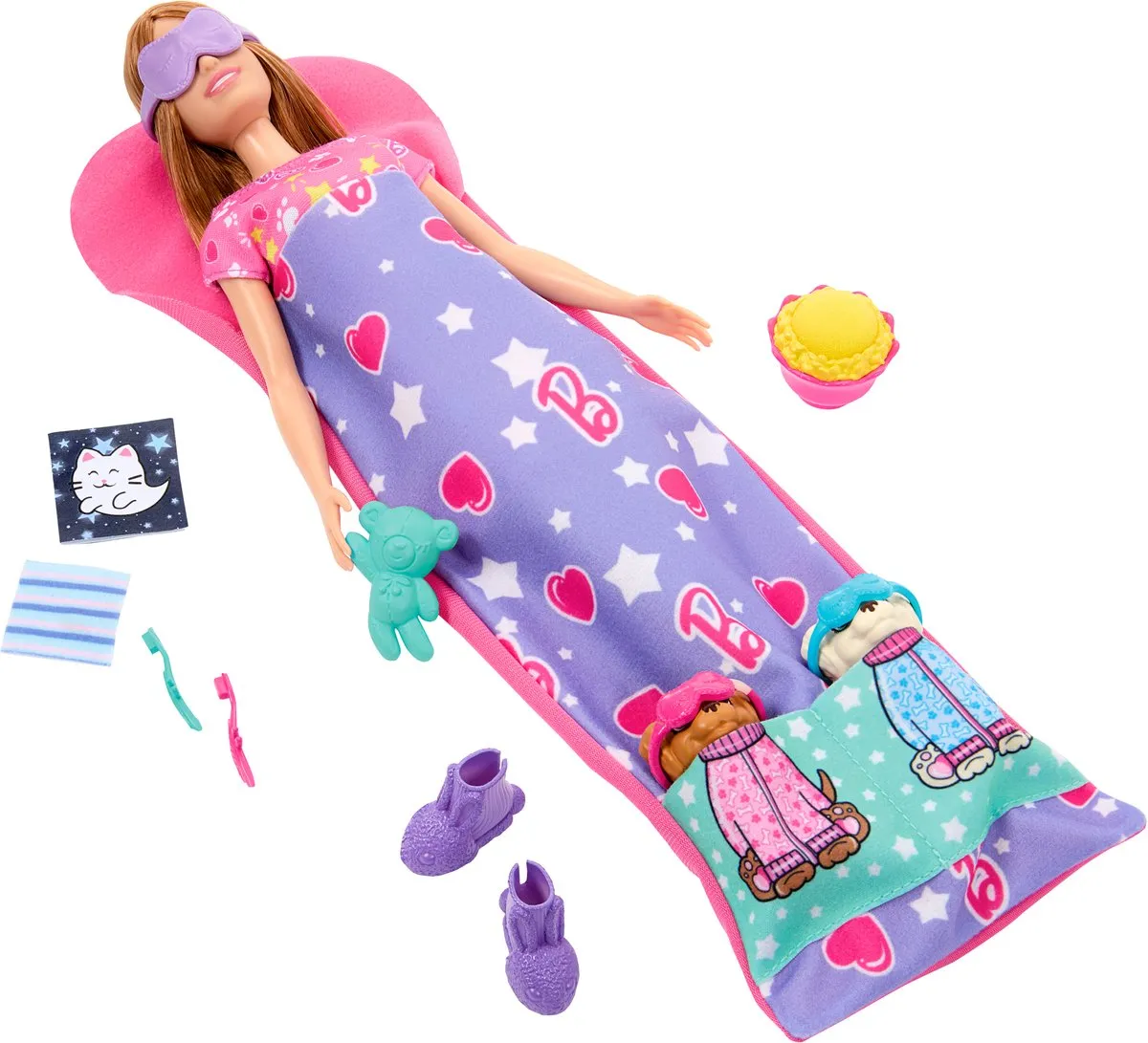 Barbie Slaapfeestje HXN01 Barbiepop