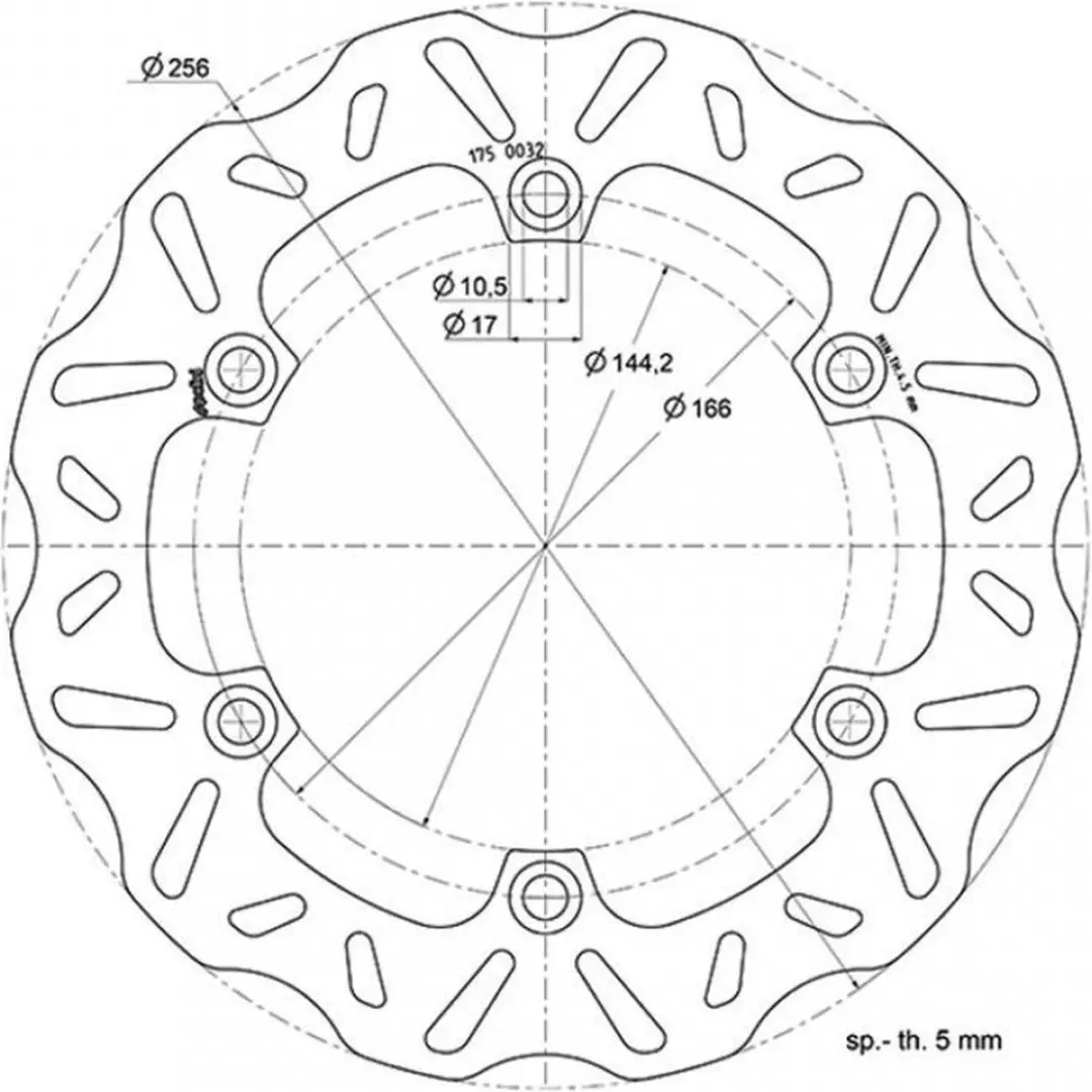 Disque de frein Polini pour Scooter Honda 300 Forza Après 2014 Neuf
