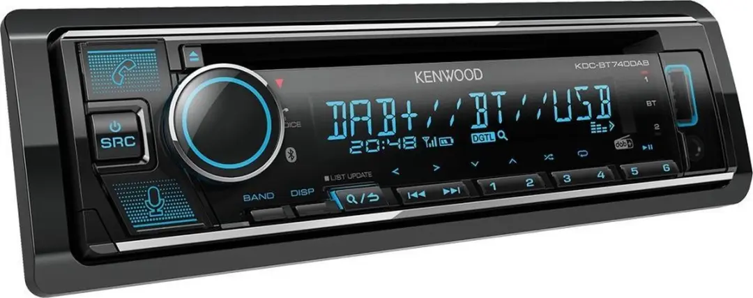 Kenwood KDC-BT740DAB Autoradio - 4x50W - Zwart