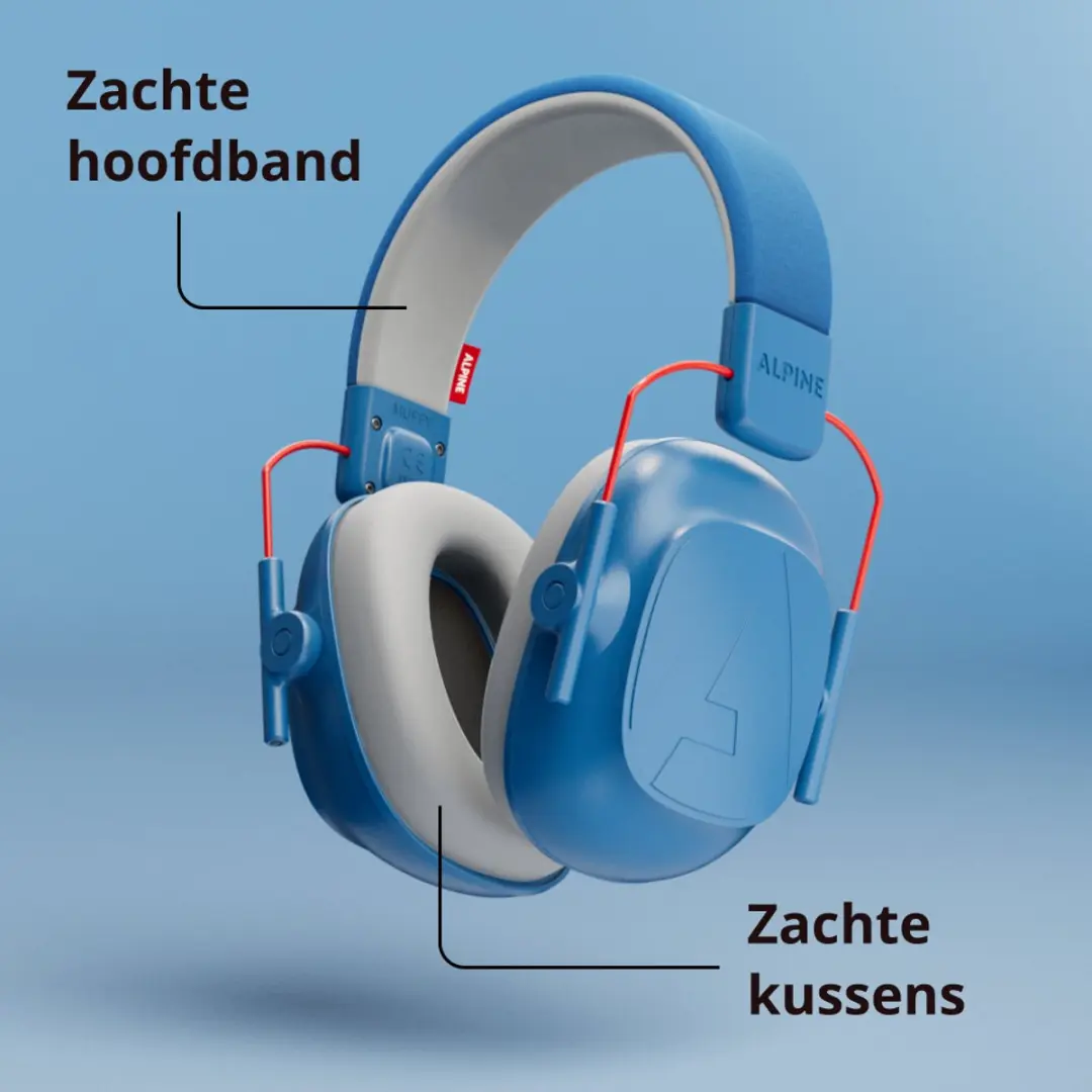 Alpine Muffy Kids Gehoorbescherming 25dB - Blauw