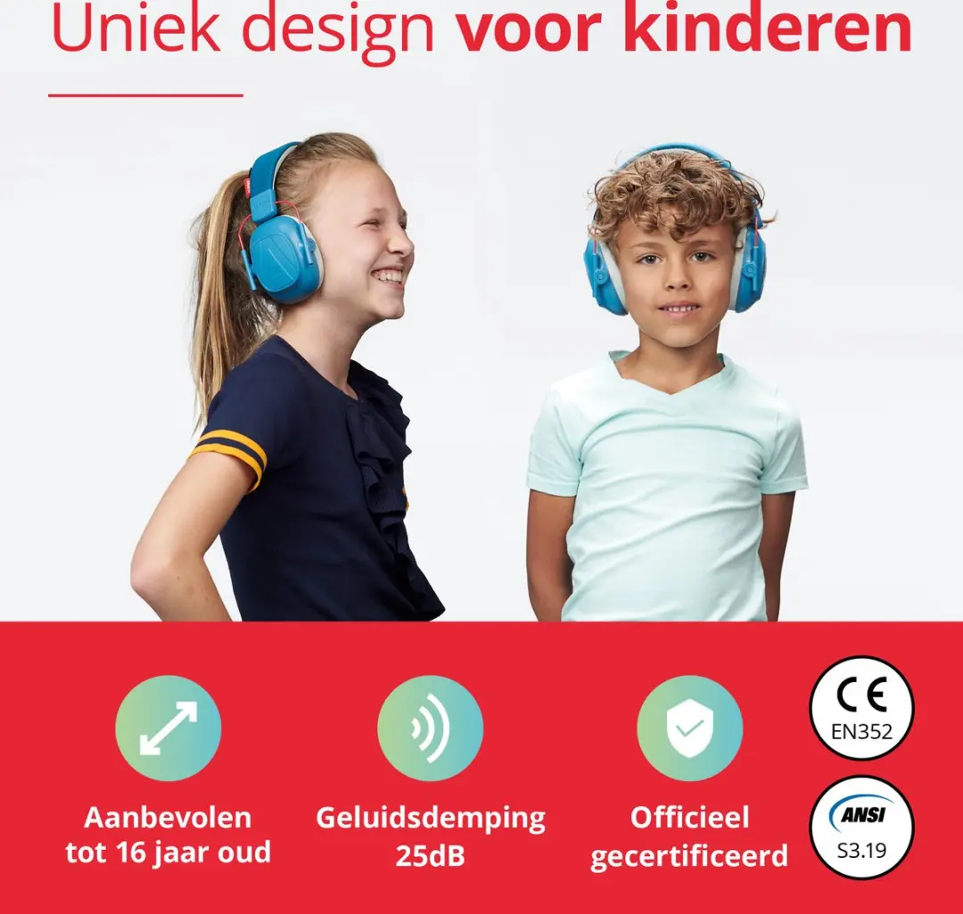 Alpine Muffy Kids Gehoorbescherming 25dB - Blauw