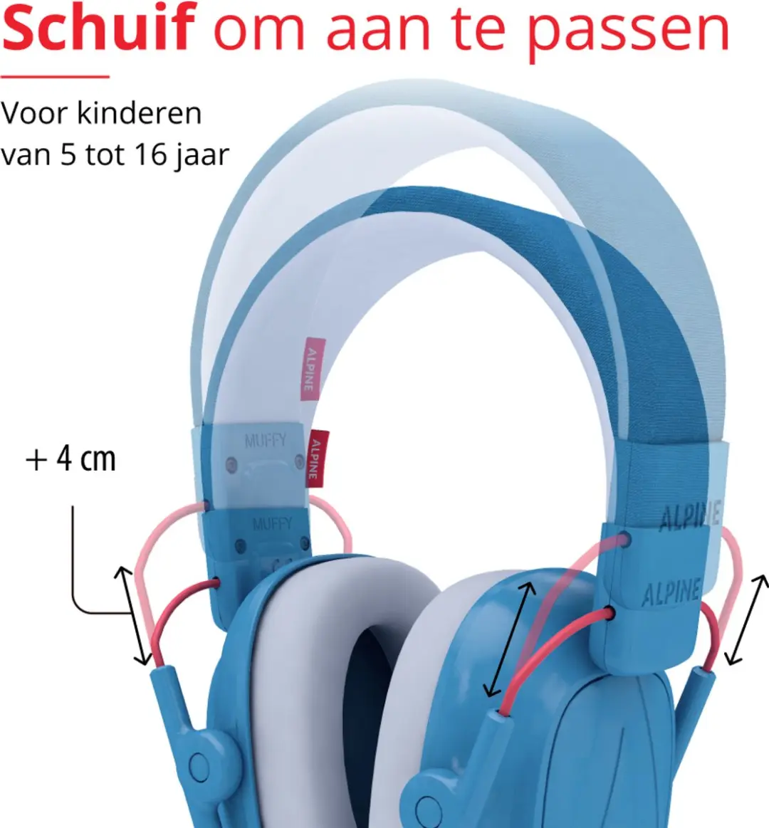 Alpine Muffy Kids Gehoorbescherming 25dB - Blauw