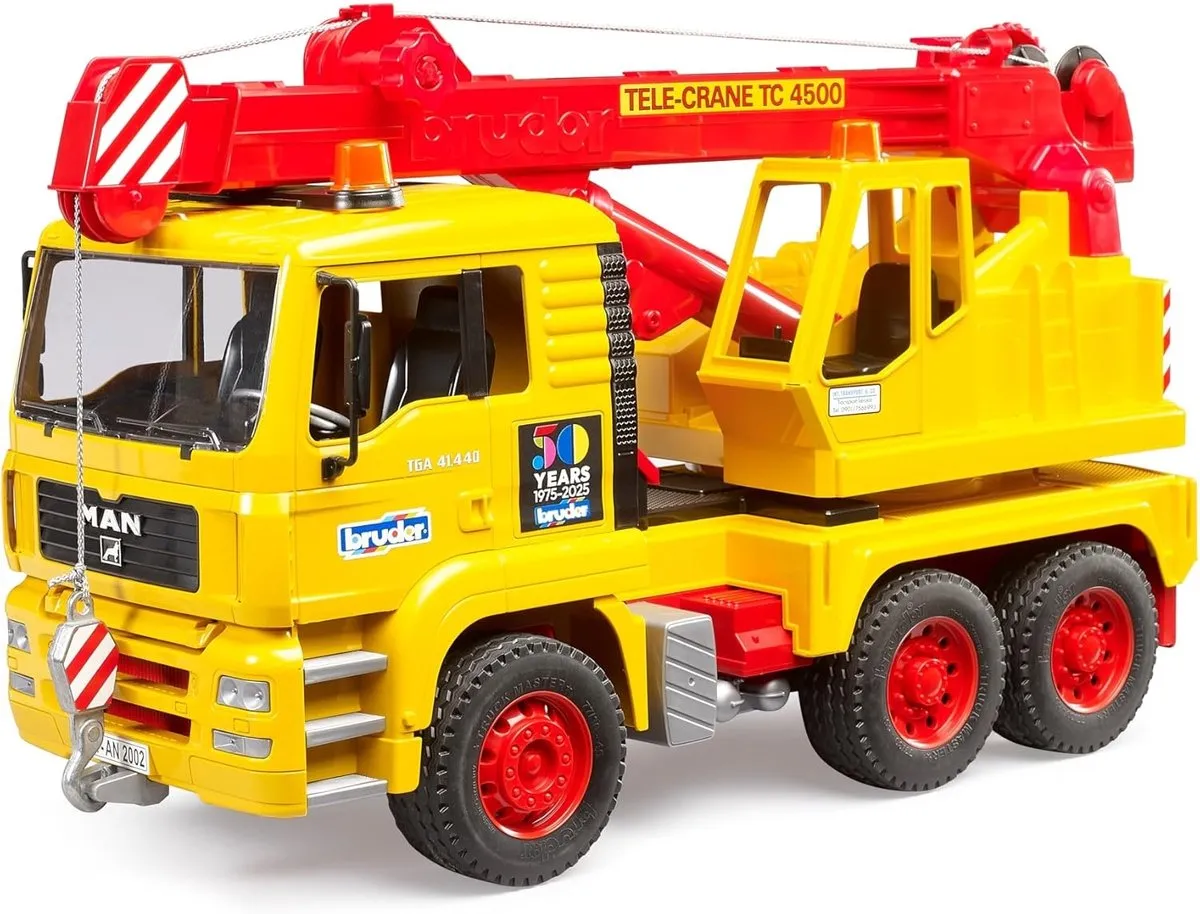 Bruder MAN Kraanwagen Speelgoedauto - Jubileumeditie 50 Jaar - 01054