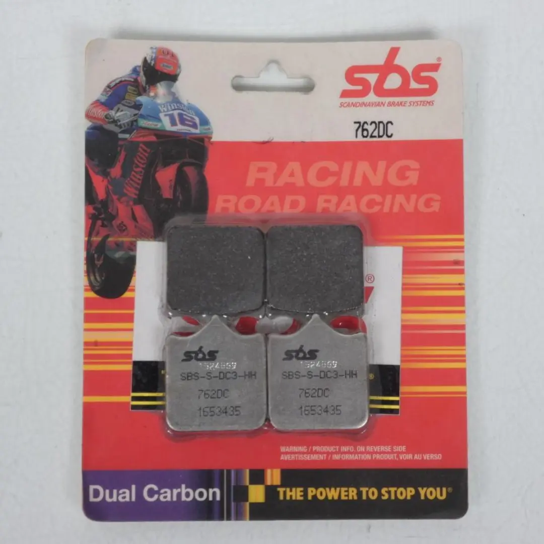 Plaquette de frein SBS pour moto Cagiva 1000 Raptor X3 2004 AV / 762DC Neuf