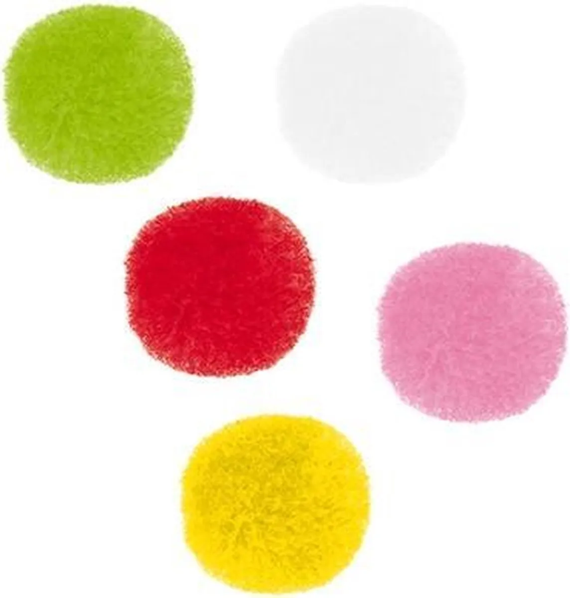 Janod Lama Pom-poms - 3 Plakplaten met 200 Pompoms - Vanaf 4 jaar