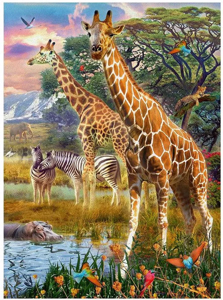 Ravensburger Kleurrijke Savanne Legpuzzel 150 Stuks - Multicolor