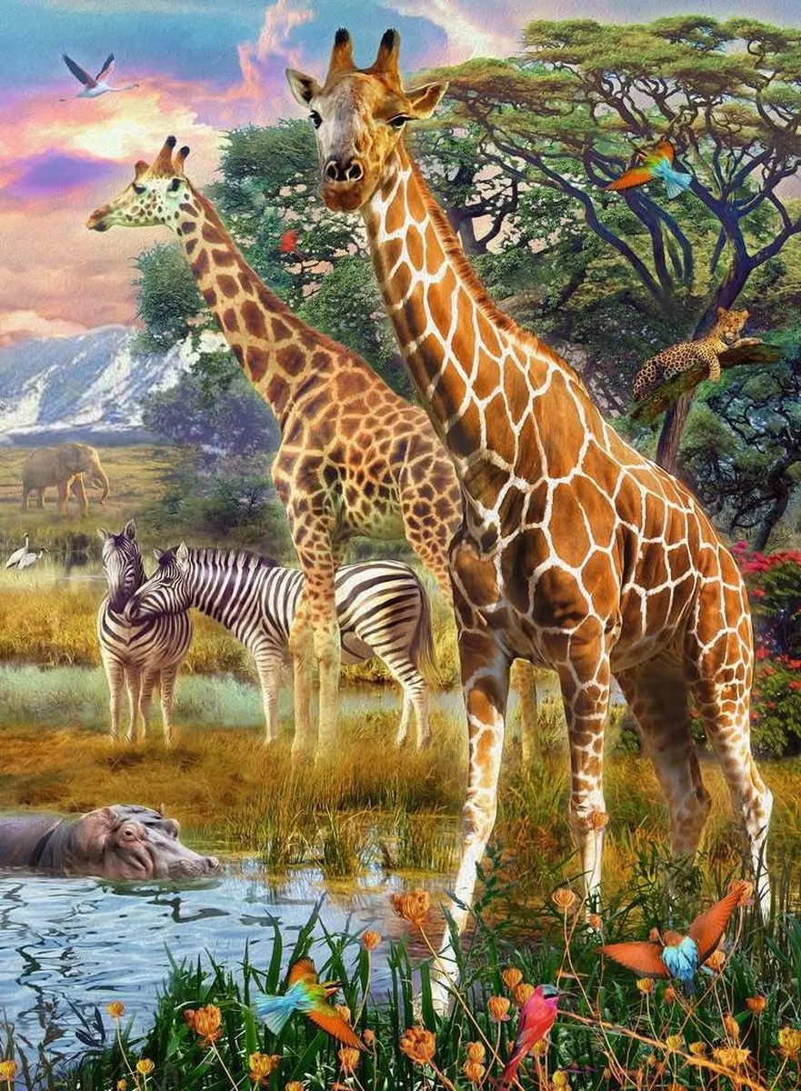 Ravensburger Kleurrijke Savanne Legpuzzel 150 Stuks - Multicolor