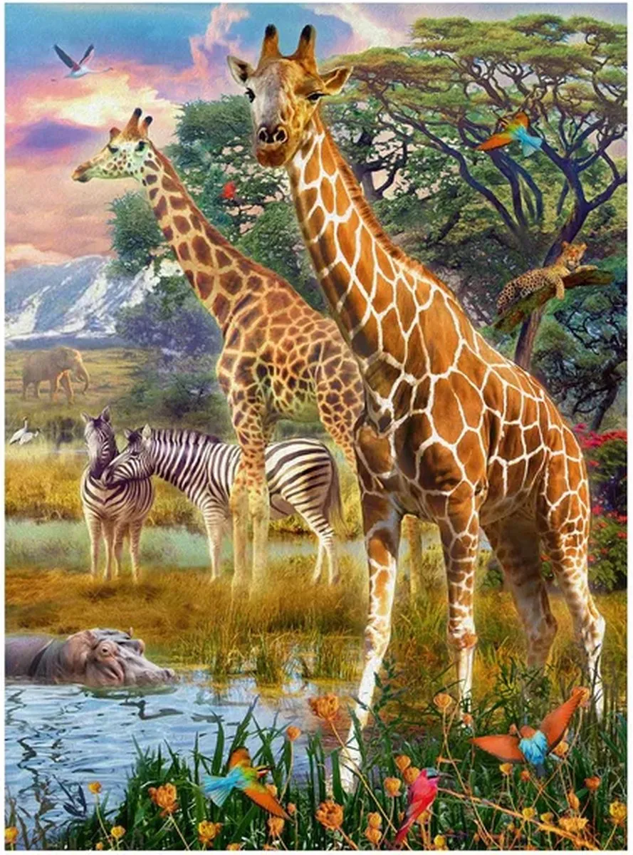 Ravensburger Kleurrijke Savanne Legpuzzel 150 Stuks - Multicolor
