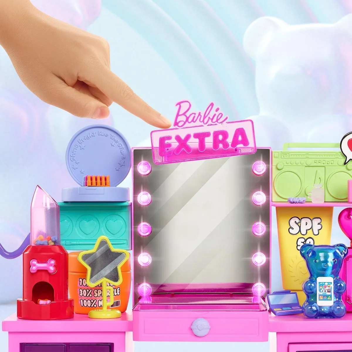 Barbie Extra Speelset Vanity GYJ70 - Meerkleurig