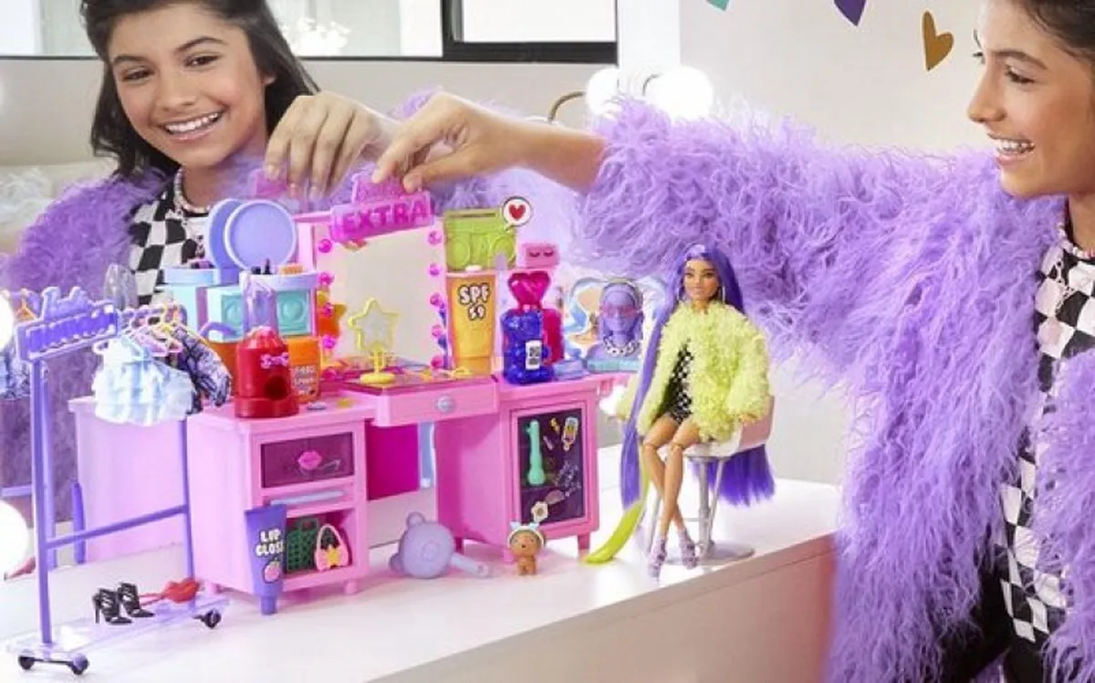 Barbie Extra Speelset Vanity GYJ70 - Meerkleurig