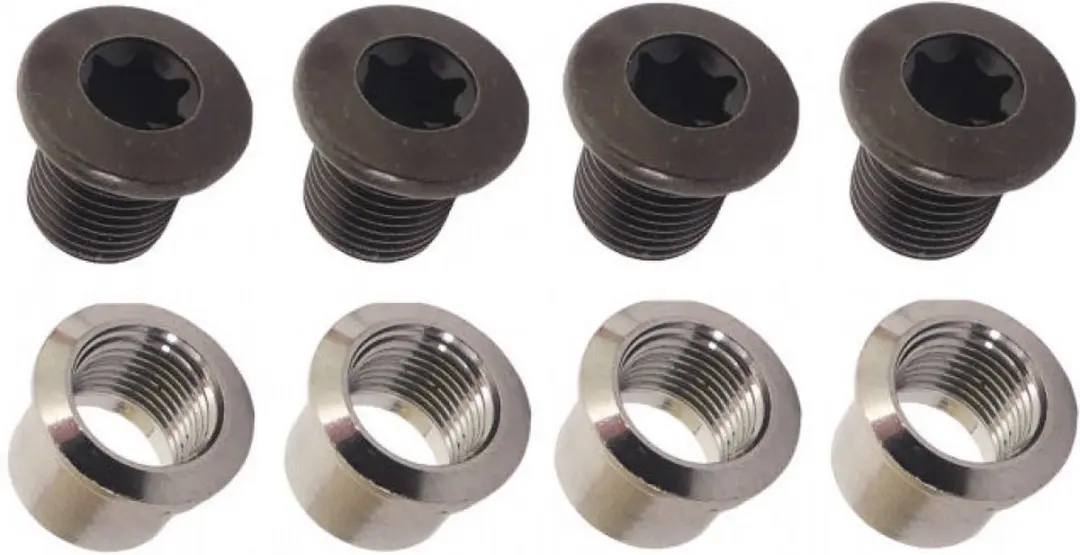 Shimano Steps SM-CRE80 Kettingbladbouten - 12-delig - Zilver/Zwart