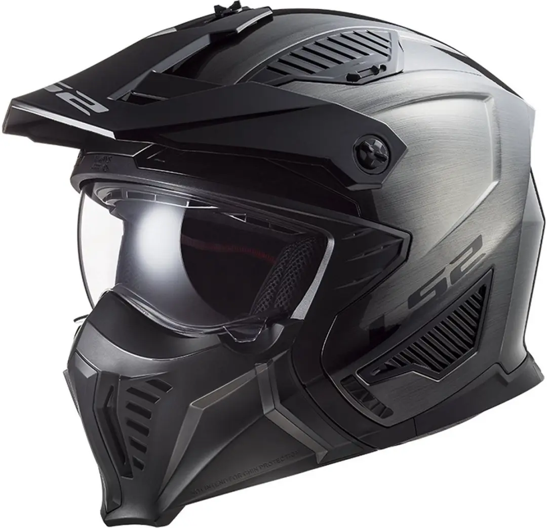 LS2 Helm Drifter Jeans OF606 titanium maat M