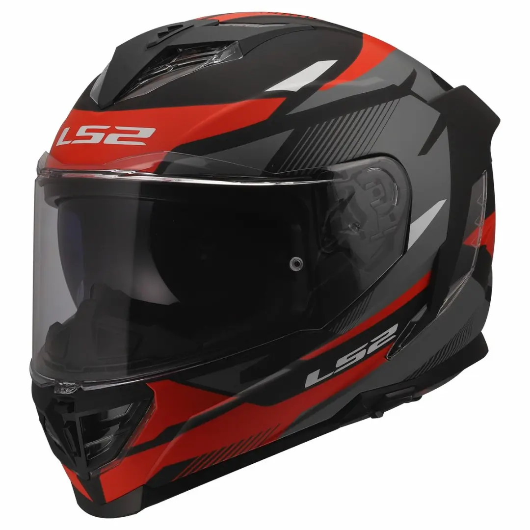 LS2 Storm III FF818 Helm - 3XL - Zwart/Rood