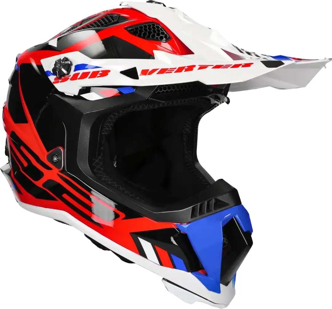 LS2 Helm Subverter EVO II Stomp MX700 wit / blauw / rood maat L