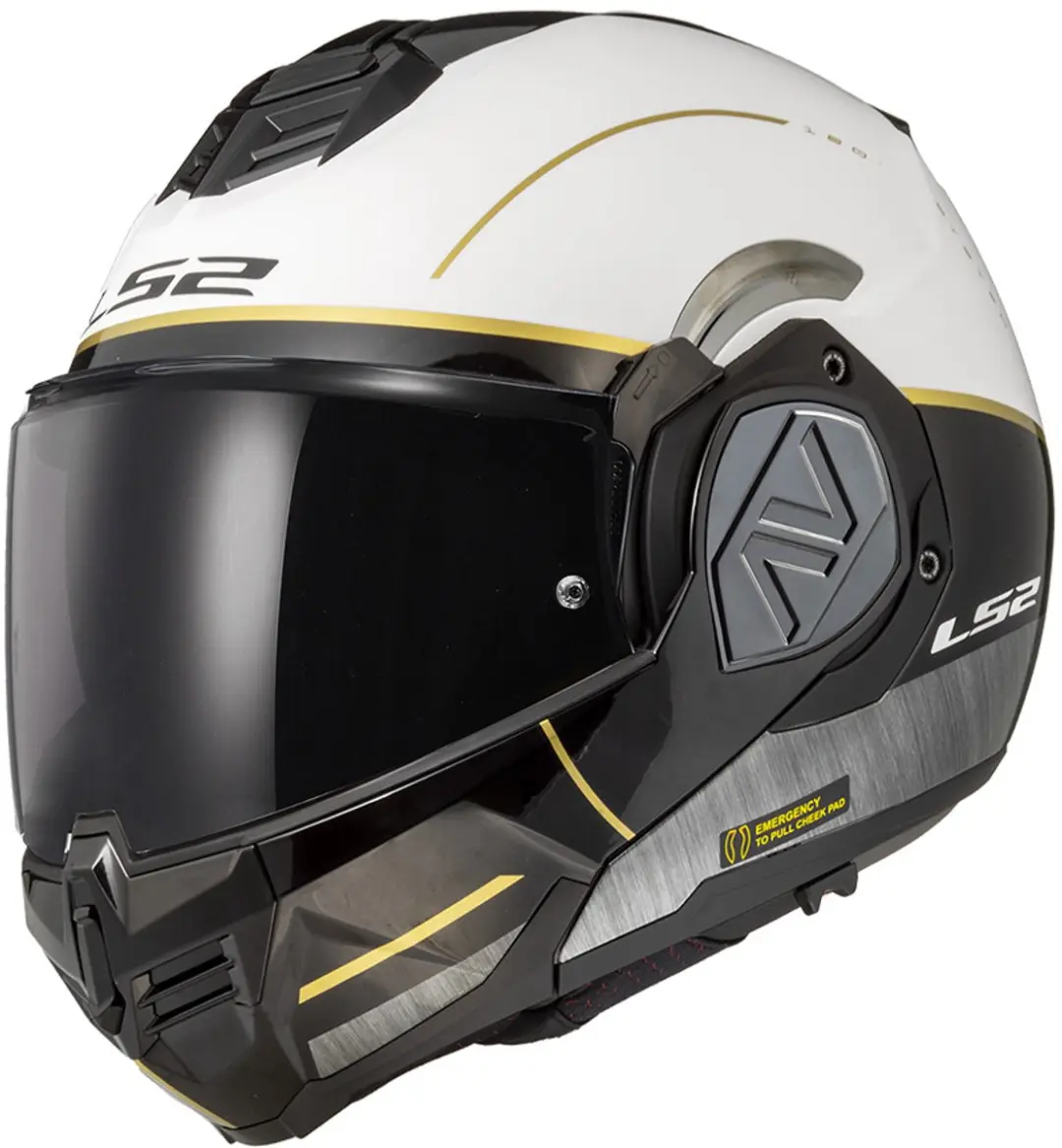 LS2 FF906 Advant Iron Matt Wit Zwart Jeans-06 Systeemhelm